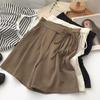Women's Summer High Waist Drawstring Shorts: Loose, Casual A-line Wide Leg Pants