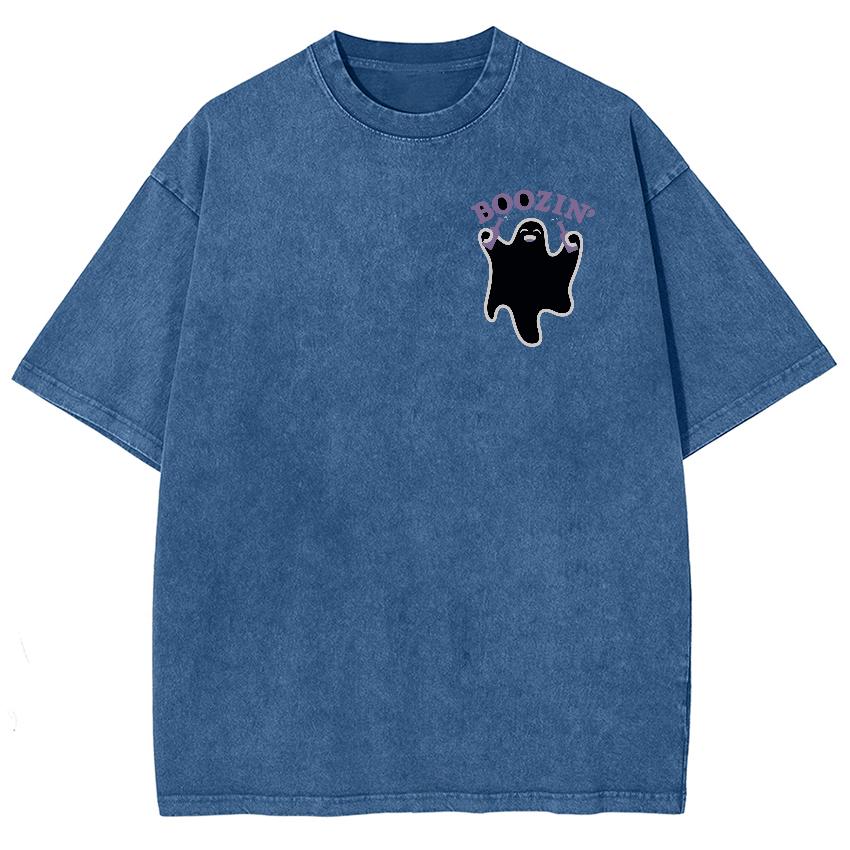 

Черная женская футболка с графическим принтом в виде мультяшного призрака, модный дизайн, круглый вырез, короткий рукав, летний забавный топ 3XL