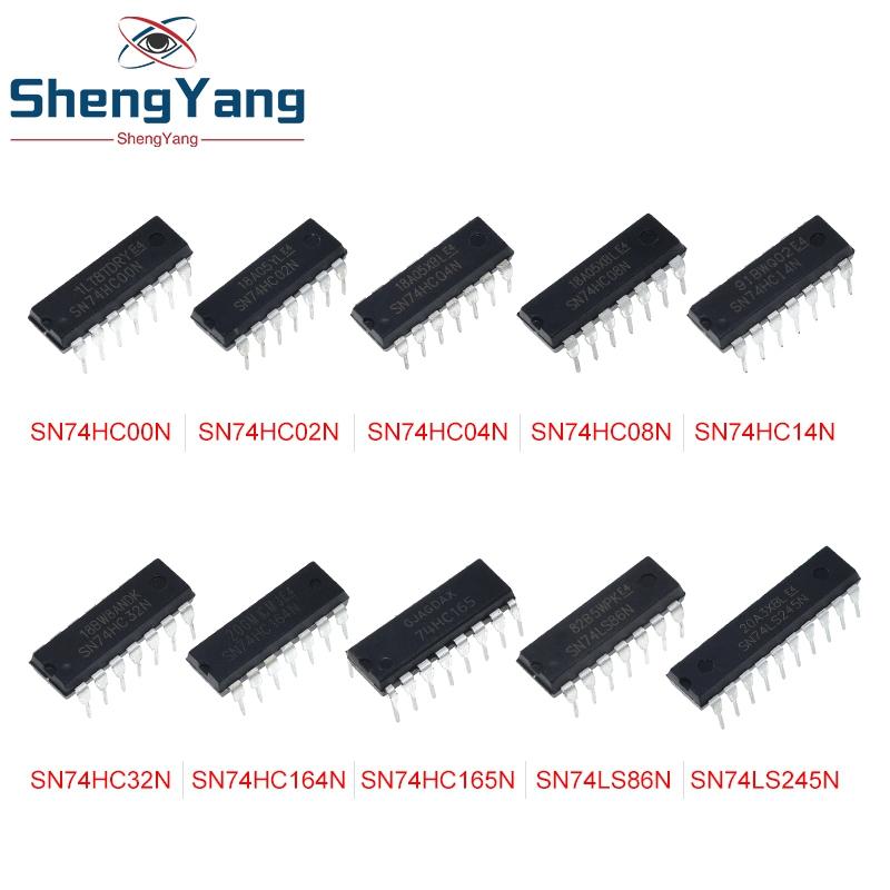 10 STUKS SN74HC00N SN74HC02N SN74HC04N TZT SN74HC08N SN74HC14N SN74HC32N SN74HC164N SN74HC165N SN74LS86N SN74LS245N Voedingsmodule