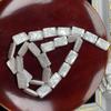 1 Strand White Square Natural Shell Beads 12x12mm Textured Square Pearl Beads 38cm for DIY Necklace Bracelet Jewelry Making