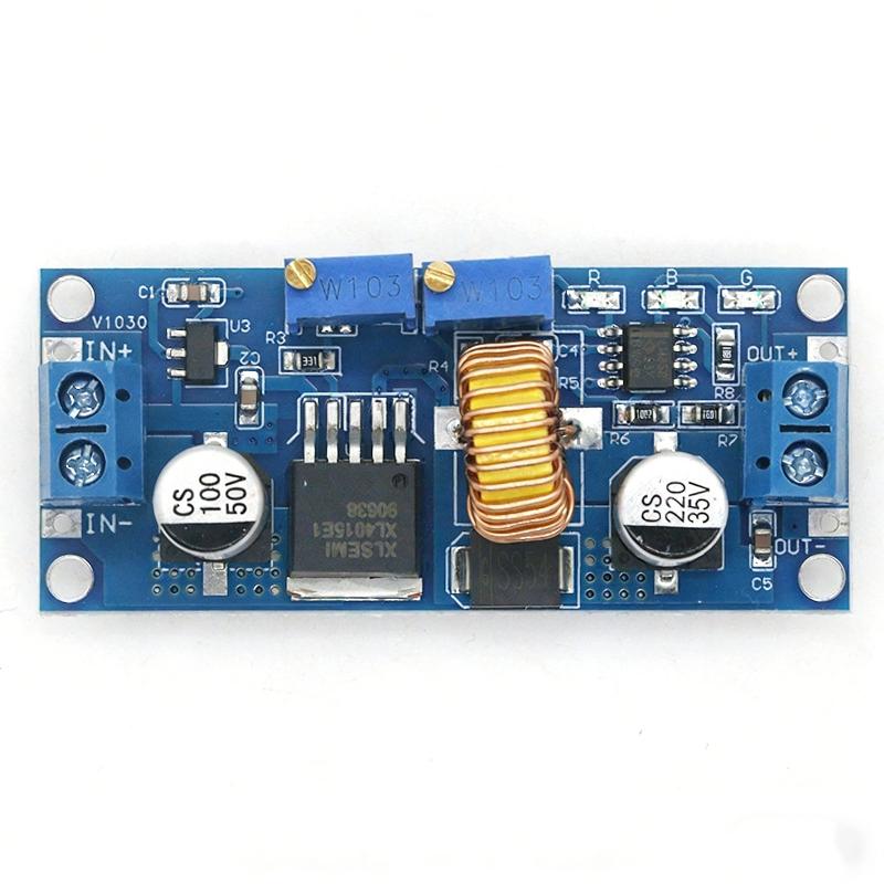 1 Stück XL4015 Einstellbares 6-38V auf 1,25-36V Step-Down-Netzteilmodul CC/CV 5A Lithium-Ladegerätplatine
