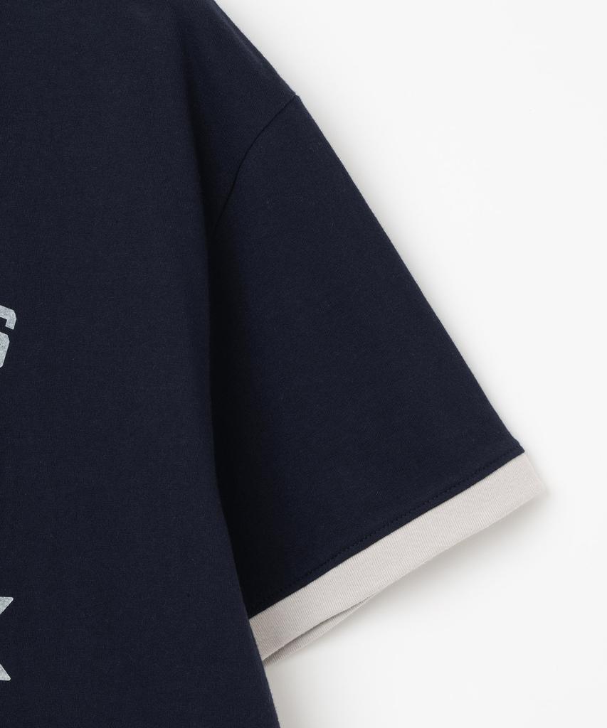 MILLO ARCHIVE Note Ringer T-Shirt [Navy]