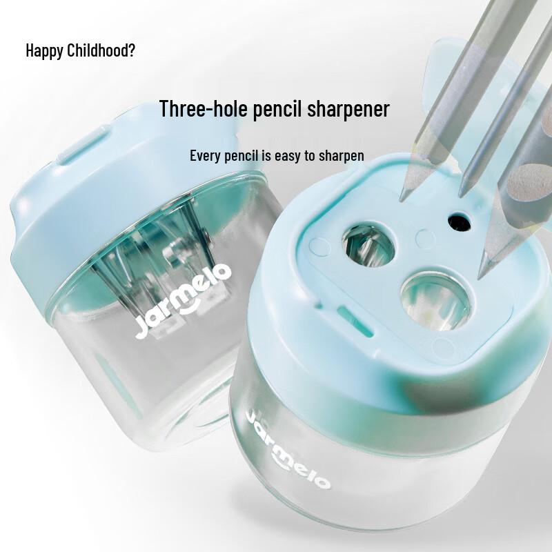 Meile Childhood Kids 3-Hole Manual Pencil Sharpener