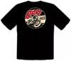 CAFE RACER Motorcycle Bike Logo BLACK T-Shirt - 546-