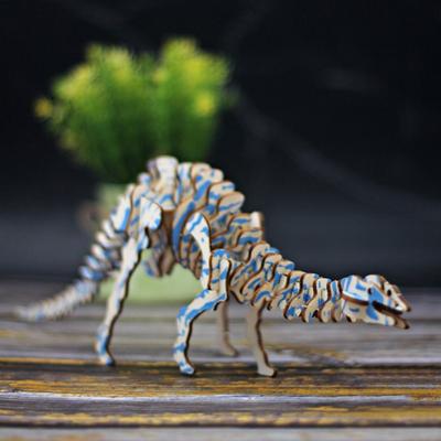 Deinonychus 3D Wooden Dinosaur Puzzle Diplodocus Tyrannosaurus Jigsaw DIY Dinosaur Model  Adult