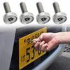 Singertop Car License Plate Bolts Anti-theft Bolts Security Bolts License Frame Screws M6 Motorcycle