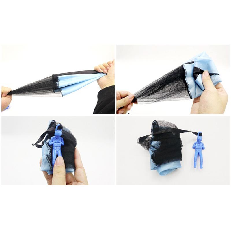 1PC/2PC Hand Parachute Mini Hand Thrown Parachute Spring Outdoor Sport Game Supplies Flying Parachute Creative Gift Boy Girl ZYF