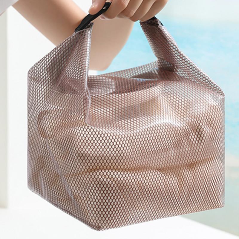 Translucent Waterproof Toiletry Bag Large Capacity Portable Women Cosmetic Pouch for Business Trip Bathroom Use