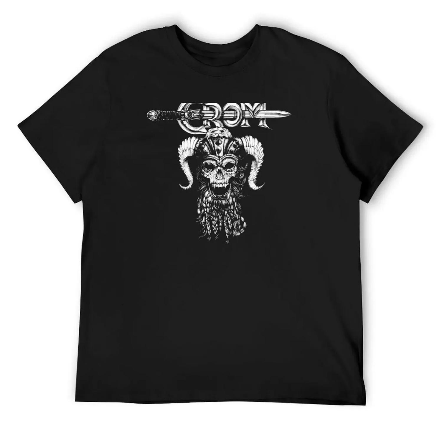 

Crom (Light Print) T-Shirt plus size clothes shirts graphic tee heavyweights mens fashion XXXXXL чорний