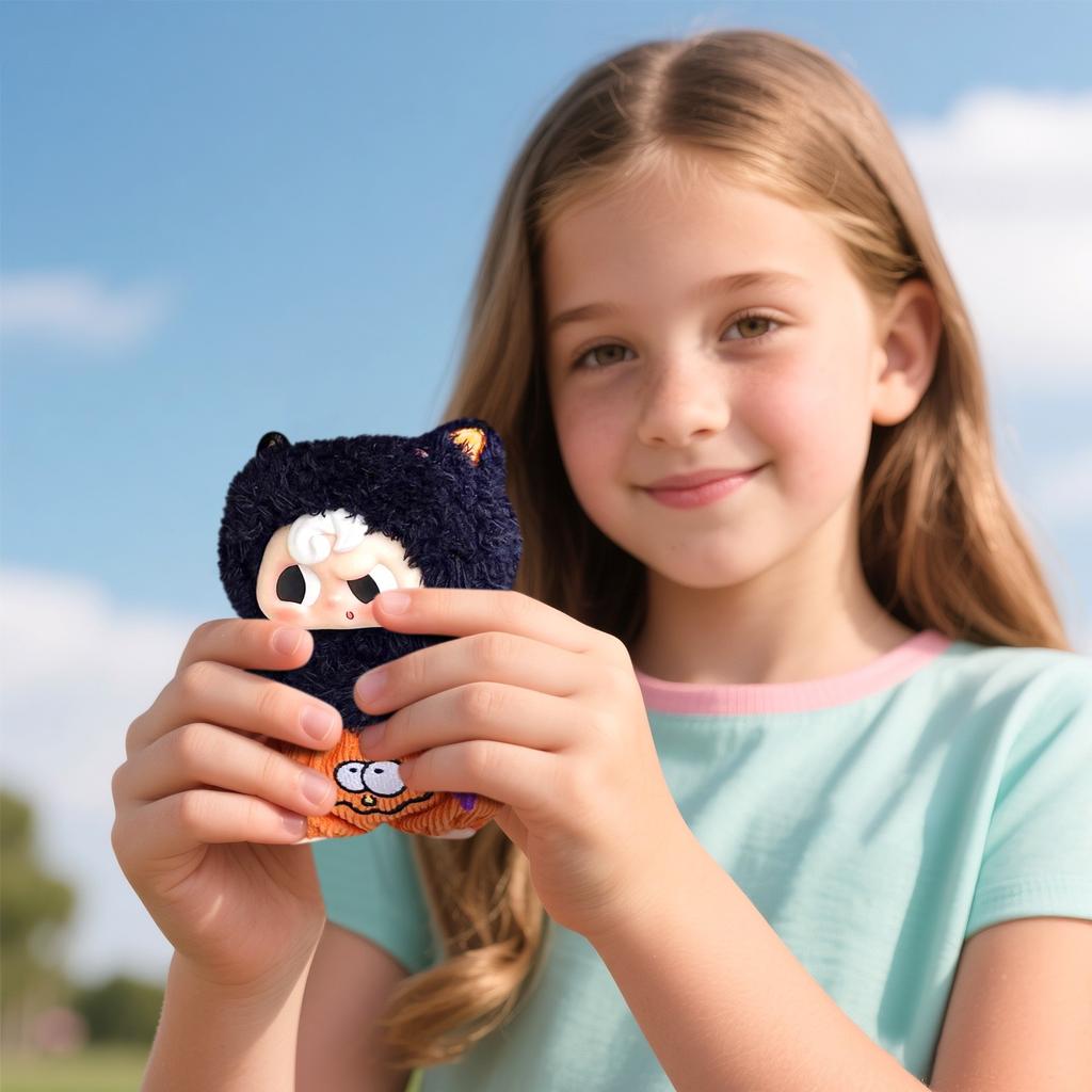 Cute Vinyl Plush Figures, Take A Of Bear Series Plush Doll, Kawaii Collectible Toys Figure Mystery Box For Birthday Gifts, Single Box