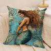 The Retro Age Of Navigation Cushion Cover Silky Short Plush Invisible Zipper Dustproof Sofa Pillow Case For Home Decor