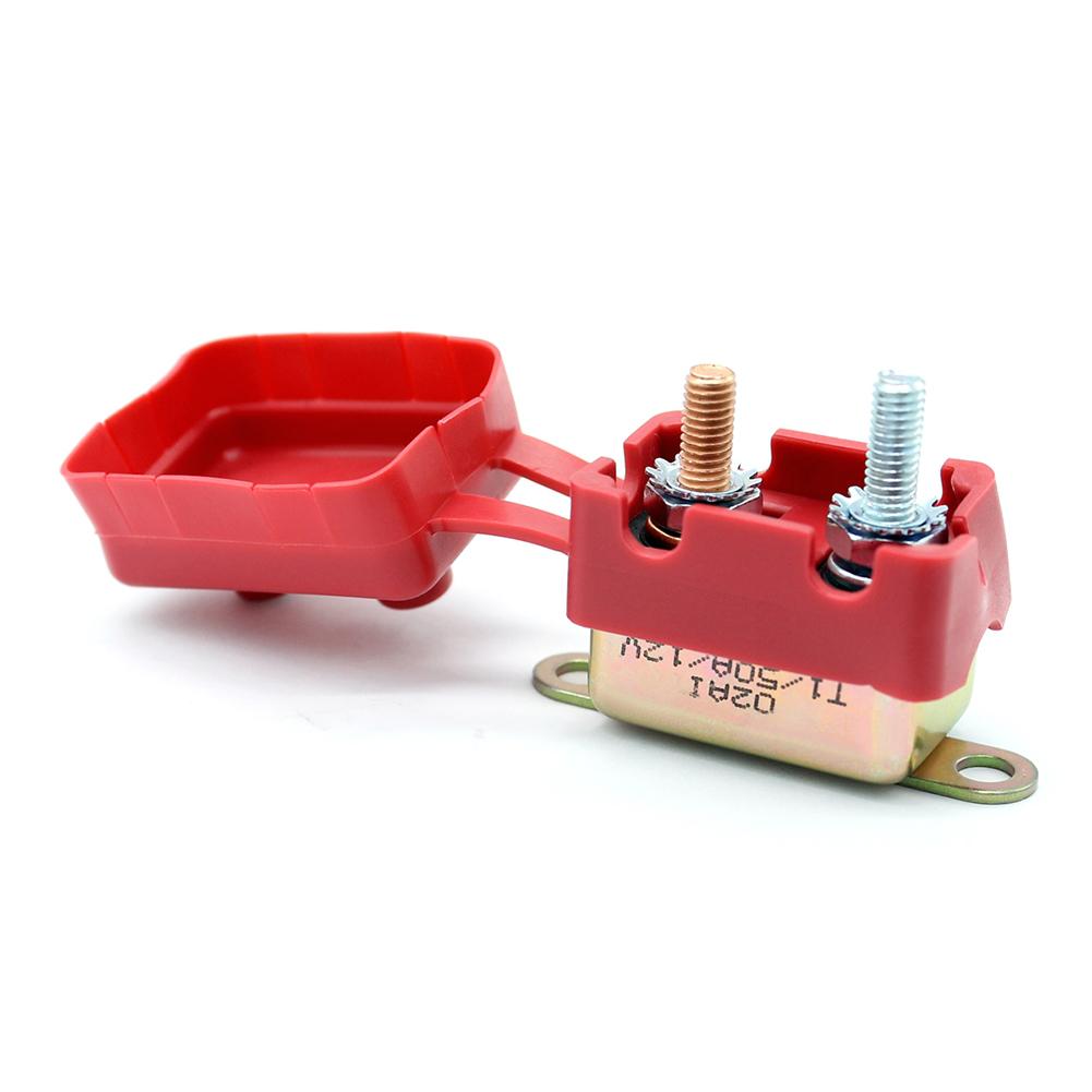 12V Circuit Breaker with Cover Auto Reset Dual Battery Fuse for Car (50A) China Mainland