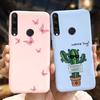 For Huawei Y6P Y7P Case 2020 New Fashion Butterfly Flower Painted Phone Cover For Huawei Y7P Funda Y 7P Y 6P HuaweiY6P Soft Capa