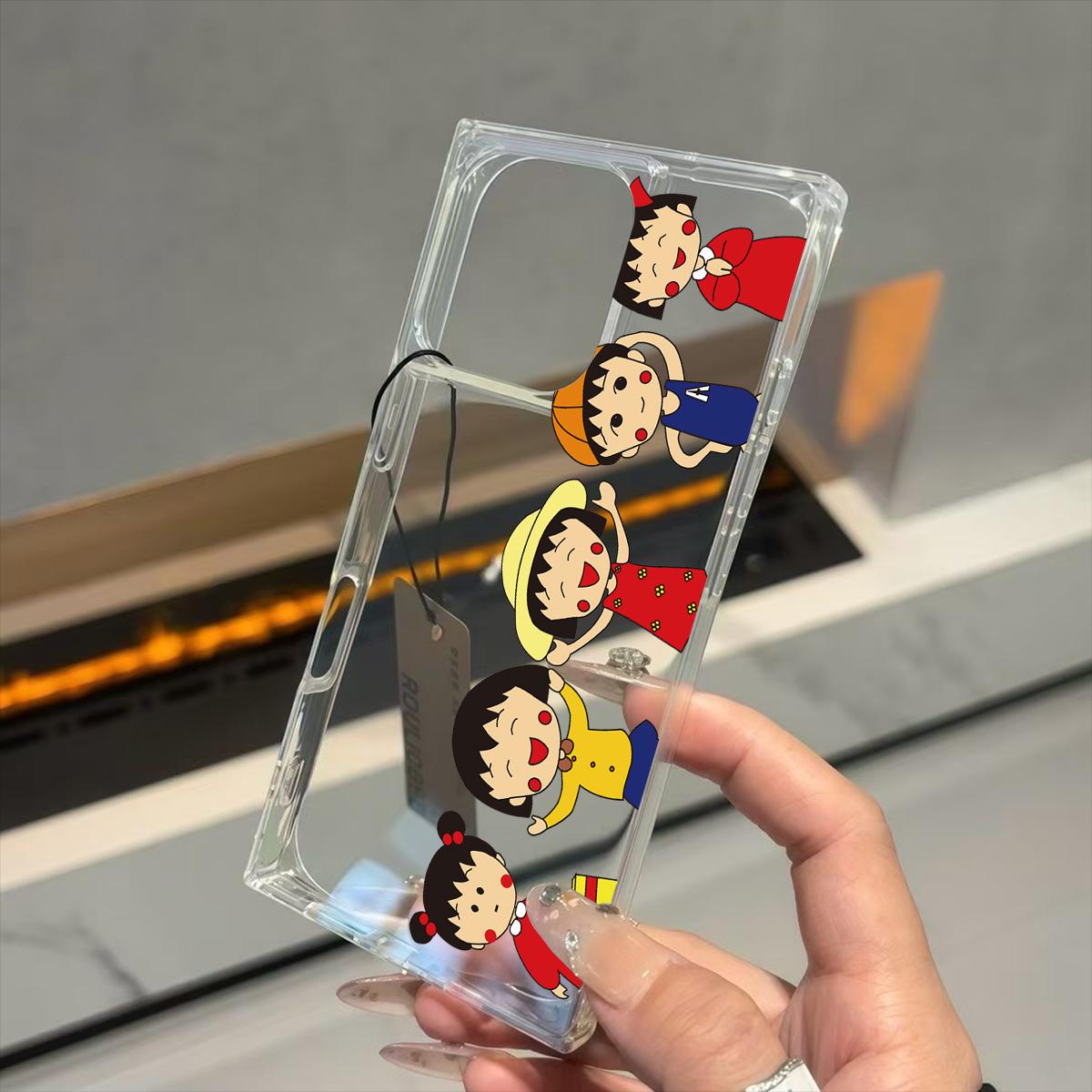 

Clear Square Back Tube Case Protection For iPhone 14 Pro Max 15 Plus 12 11 16 ProMax 13 Anti-Oxygen,Row of Little Girls Pattern Casing iphone 11 ProMax