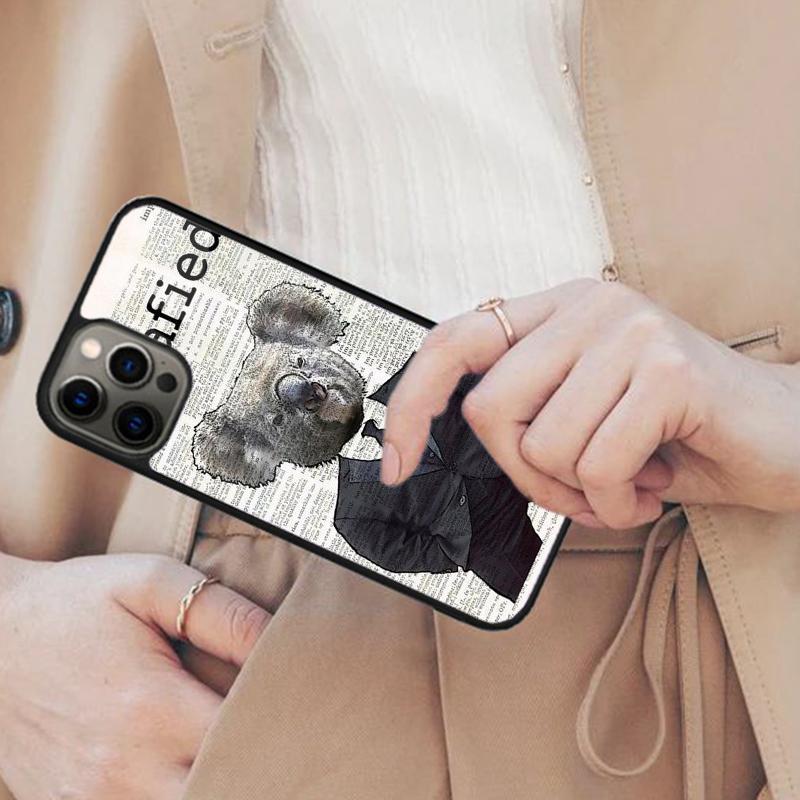 

Cute Australia Koala Art Magnetic Phone Case For APPLE iPhone 17 Air 16 14 13 12 Pro Max 15 Plus Wireless Charge MagSafe Cover iPhone 14