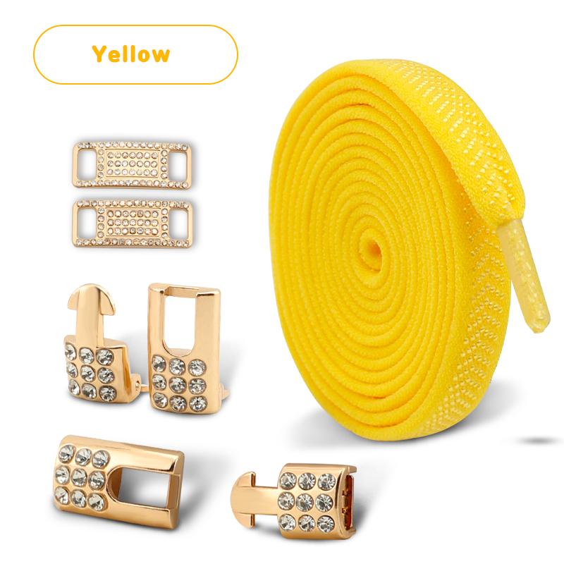 1 pár Elastické tkaničky bez zavazování Bling Diamantové křížové zámky Ozdoby na tkaničky Spony na tenisky pro AF1 Kovové tkaničky pro ženy muže