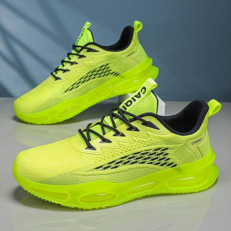 Men's sports shoes spring new fly-woven shoes fashion casual running shoes men's shoes
