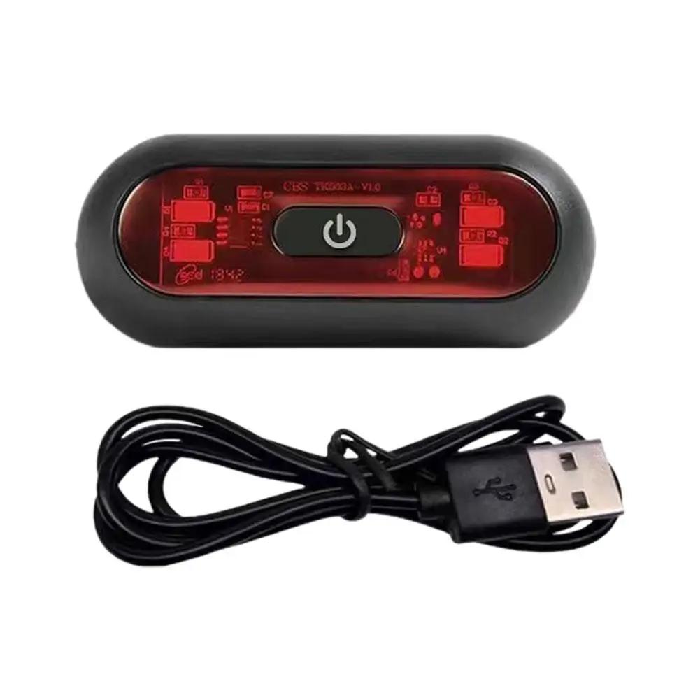 

Motorcycle Helmet Warning Light Night Riding Warning Charging Color Safe Light Light Flashing USB LED Driving Waterproof Q1S5