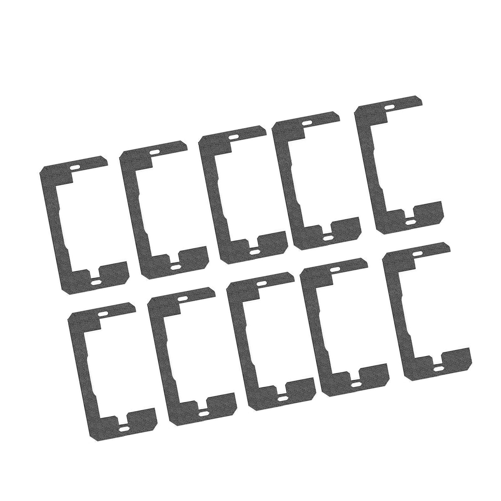 

Упаковка из 20 черных прокладок для настенных розеток, прокладки для выравнивания электрической коробки для плотной установки, для надежной фиксации розетки 10