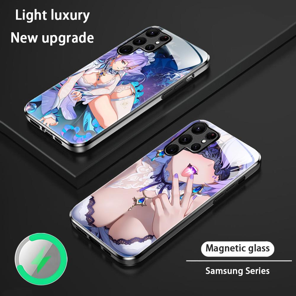 Game Wuthering Waves Cantarella New Phone Case For Samsung S25 S24 S23 S22 S21 S20 Plus Ultra Note20 Glass Magnetic Case