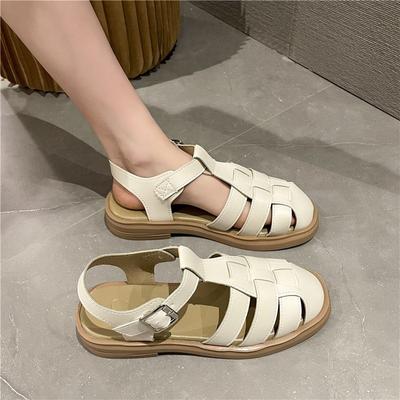 Damen Sommer Retro Zehensandalen