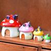 Mushroom Office Miniature Figurine Bonsai Decoration Micro Landscape Fairy Garden Ornament