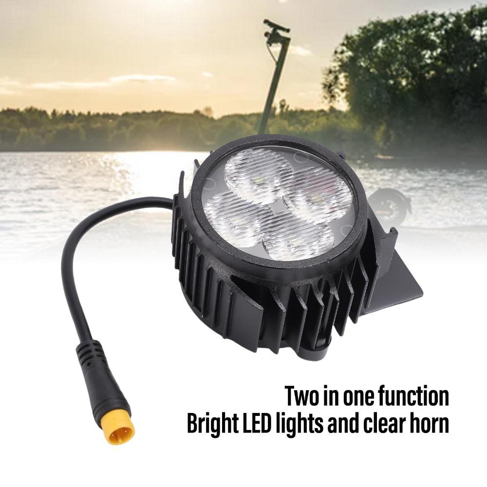 3 Pin Male Connector Electric Scooter Headlight for KukirinG2Pro/G2Max Outdoor Riding