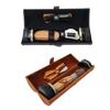 Footwear Care Tool Set Includes Leather Conditioner Wooden Brush Shoehorn Polish Sponge For Leather Footwear Maintenance