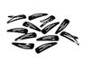 TreegoArt Glossy Balck Women Metal Snap Hair Tic Tac Stylish Clip/Juda Clip For Women's And Girls - Pack Of 24 Pieces