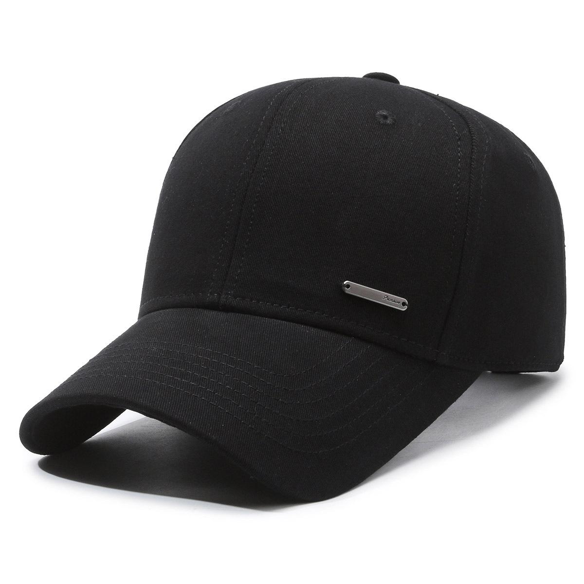 

New minimalist and stylish baseball cap: perfect for outdoor leisure and sports, offering sun protection; a versatile cap чёрный