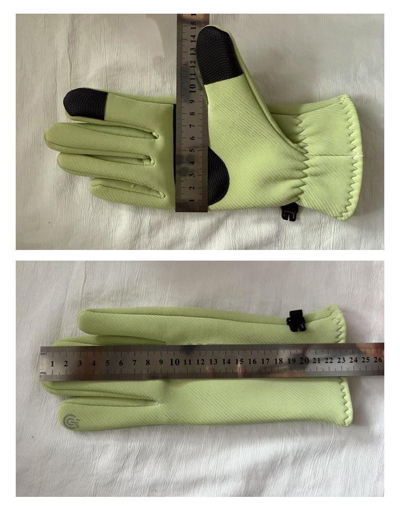 Women's Winter Cycling & Driving Touchscreen Gloves – Windproof, Warm Fleece Lined for Cold Weather