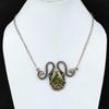 Unakite Necklace Copper Wire Wrapped Adjustable Necklace Handmade Copper Jewelry Top Quality Gemstone Necklace Wire Wrapped Jewelry For Gift