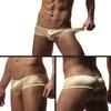 Men Shorts Briefs Low-rise U-Convex Breathable Panties Solid Color High Elasticity Breathable Boxer Underwear