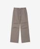 Ieoning Easy String Cotton Pants, Sand Brown