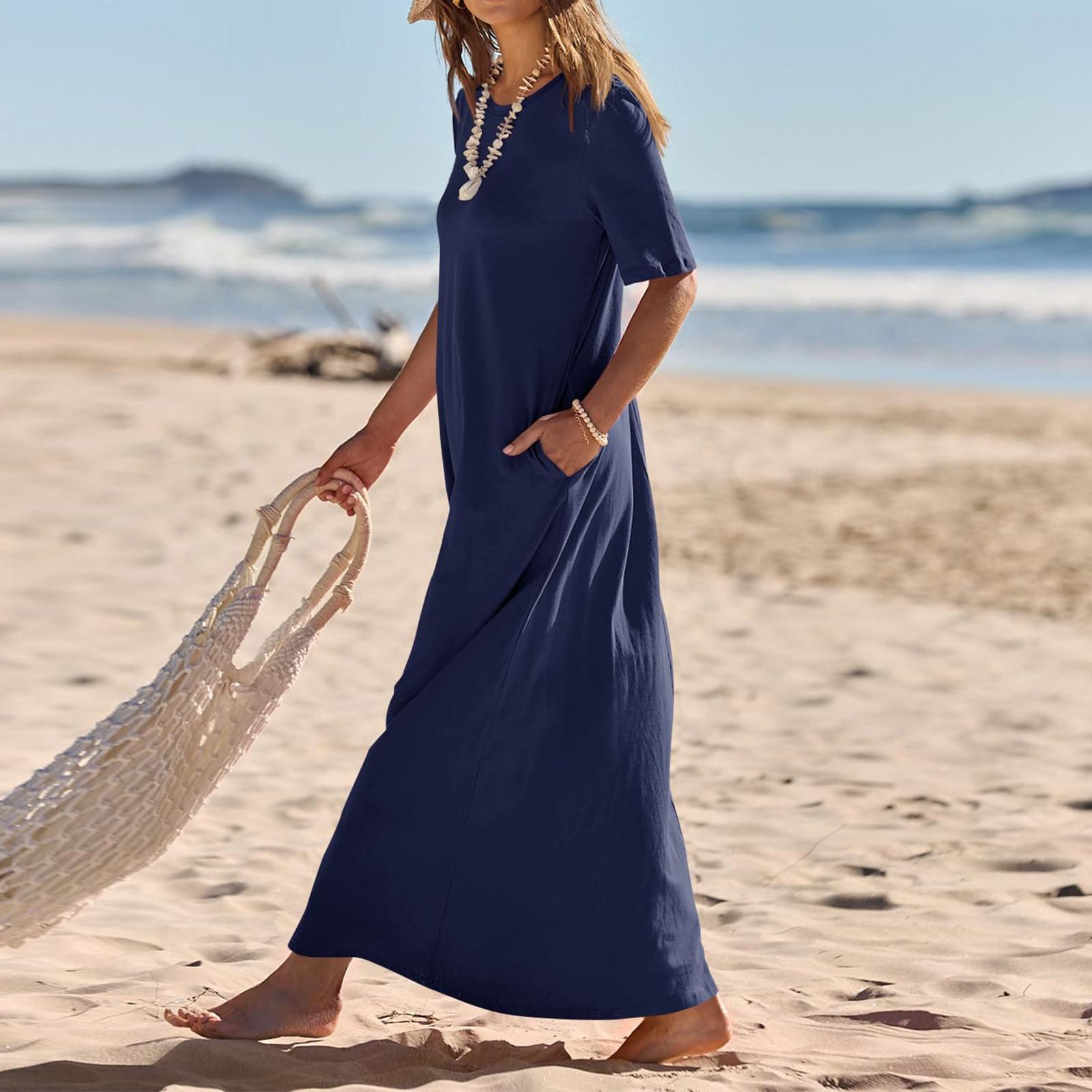 Повседневные женские летние платья с пышными рукавами и цветочным принтом — фото 5