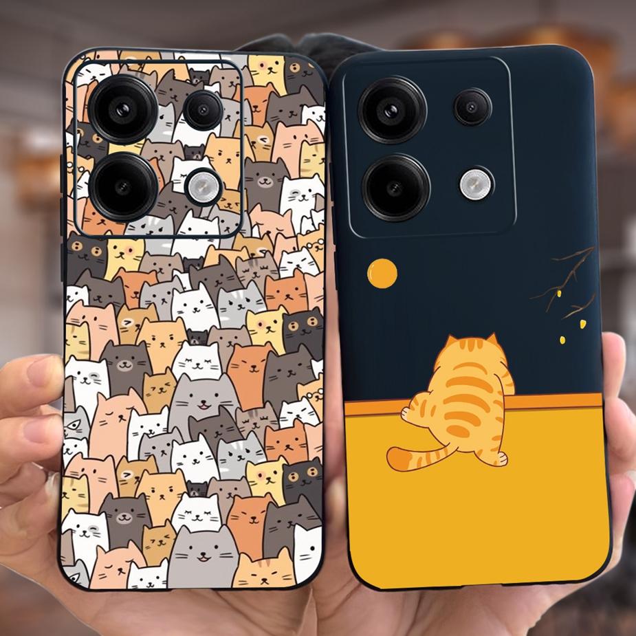 For Xiaomi Poco X6 Pro 5G Case Cute Fashion Cartoon Cover Soft TPU Phone Cases For Xiaomi Poco X6 PocoX6 Pro X6Pro Fundas Bumper