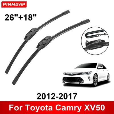 2 STÜCKE Autowischer für Toyota Camry XV50 2012-2017 26 "+ 18" Frontwischerblätter Bürstenschneider Zubehör 2012 2013 2014 2015 2016 2017