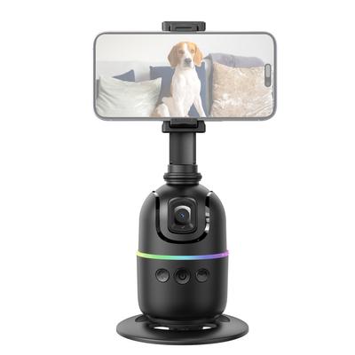 Estabilizador de cardán con seguimiento automático de rostro de 360 grados, soporte para teléfono con seguimiento automático, robot inteligente para selfies