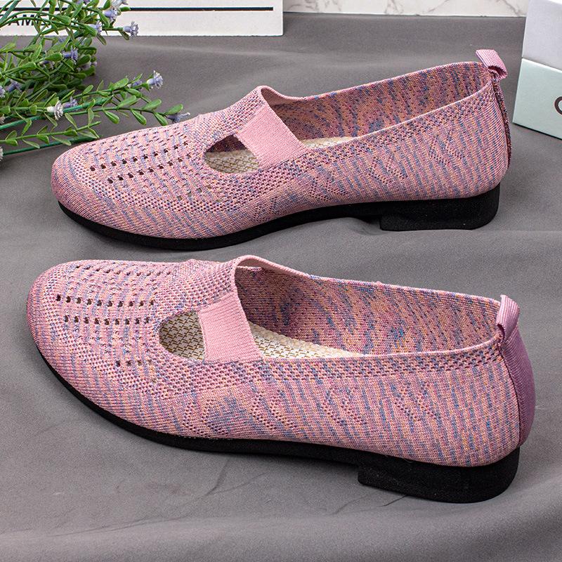 Sneakers Womens Shoes Flats Casual Ladies Shoes Woman Lace-Up Mesh Light Breathable Female