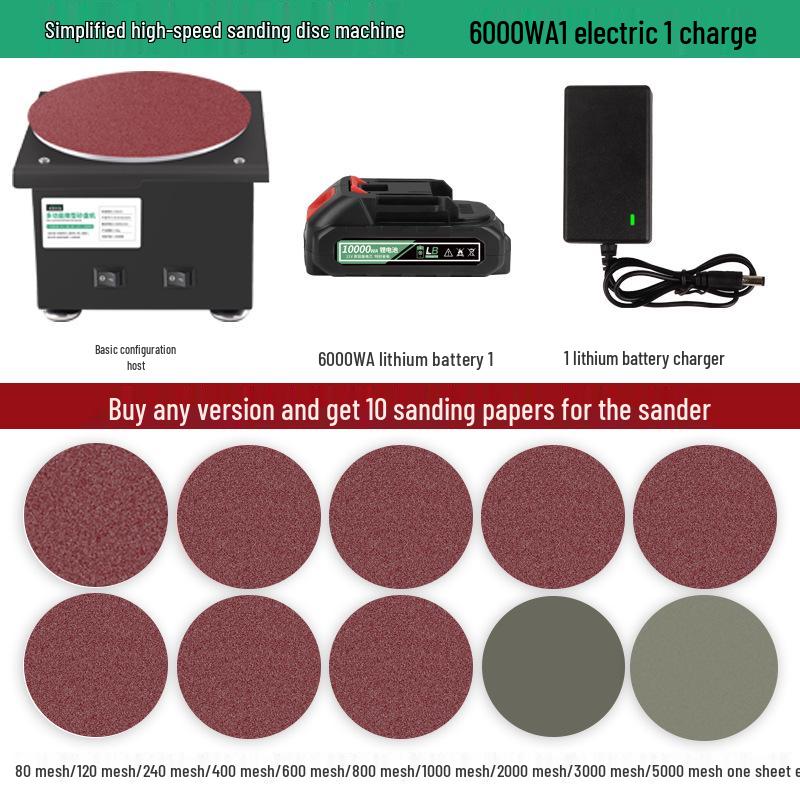 Electric Mini Belt Sander with Lithium Battery – High-Speed Knife Sharpener & Edging Tool for Home DIY