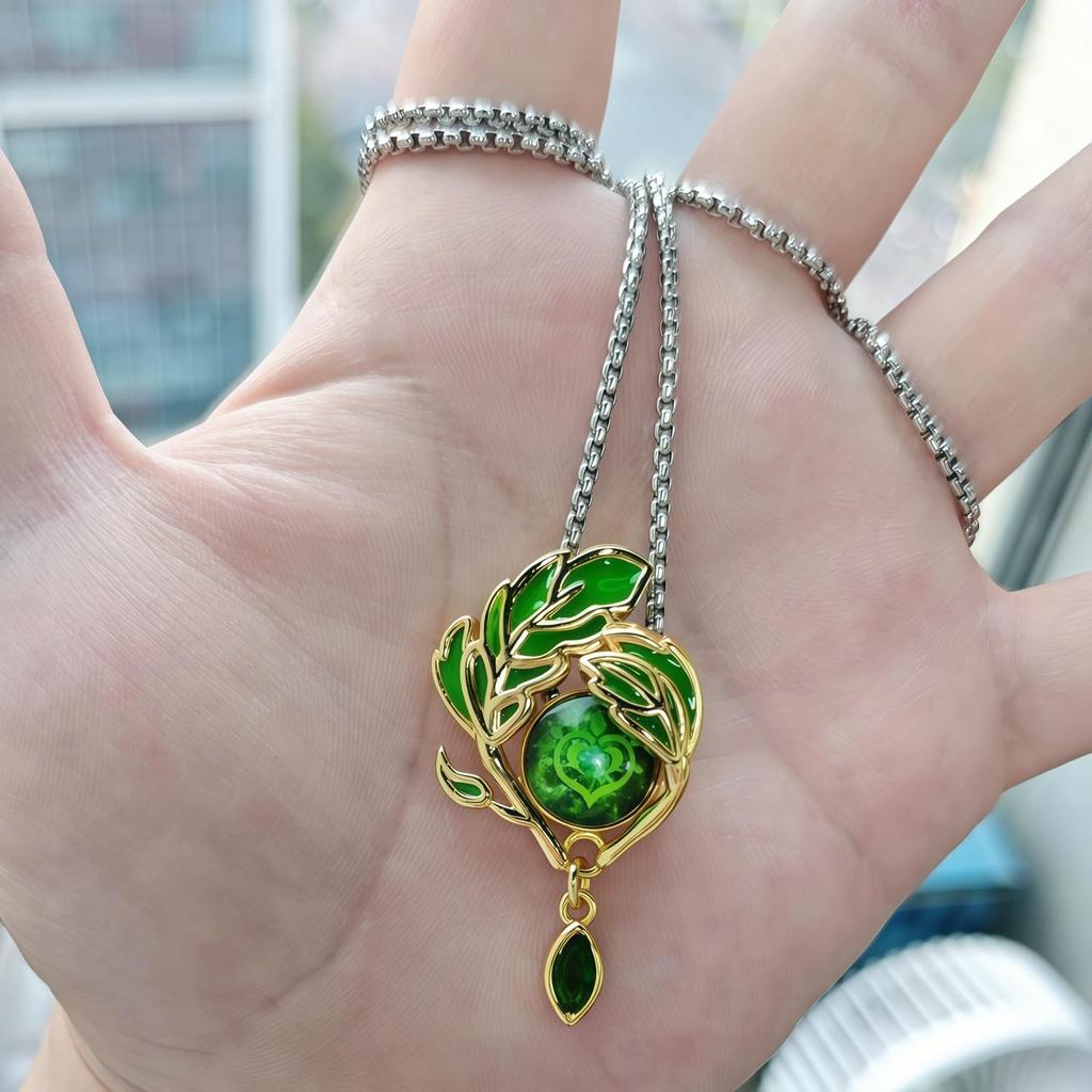Seven Heavenly Gods Statue Eyes of the Grass God Necklace Cosplay Cultural School Gift [Sizuuenn] - - Prop, Accessories, Festival, Festival, Festival,