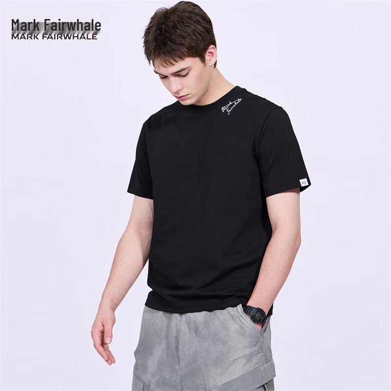 

Mark Fairwhale Men s Embroidered Crew Neck T-shirt L