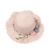 New Summer Kids Flower Caps Bag Girl Sandy Beach Hat Baby Coin Cute Weave Straw Purse Children's Messenger Backpack