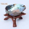 Suport cu trepied din lemn sculptat manual Suport pentru decorațiuni pentru cameră Suport decorativ pentru bol Suport cu bile de cristal Sferă Geodă Suport de prezentare din lemn