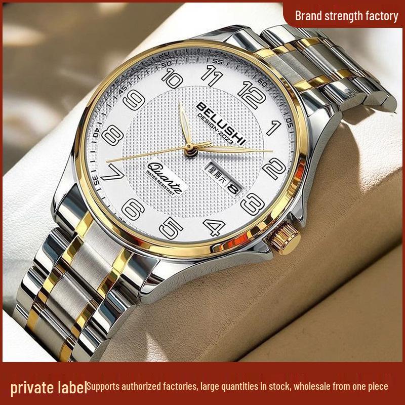 BELUSHI Leuchtende Wasserdichte Quarz-Armbanduhr für Paare - Herren und Damen.