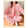 Coral Velvet Moon Clothing Autumn Winter Postpartum Pregnancy Pregnant Women Pajamas Thick and Velvet Maternity Nursing Home Set