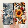For iPhone 11 Pro Max Cute Cat Flower Cartoon Phone Case For iPhone11 11Pro 11ProMax Shockproof Soft Silicone Covers Bumpers