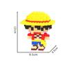 Bloques mágicos pirata mono D Luffy Chopper Zoro Portgas · D · Ace Micro diamante ladrillo para Juguetes de bloques de construcción