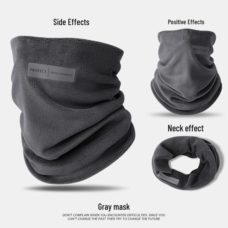 Men's Windproof Winter Cycling Neck Gaiter - Full Face Protection Ski Mask, Warm and Thickened for Cold Weather.
