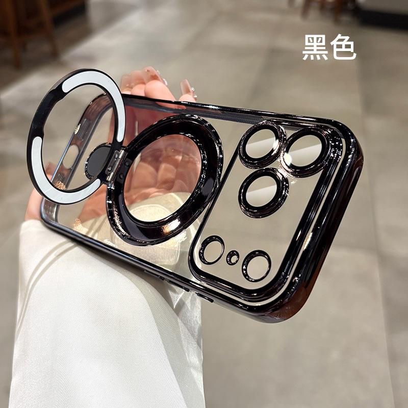 Applicable To Apple iPhone11promax Mobile Phone Case New All-inclusive Magnetic Suction Bracket 11 Four Corners Anti-drop Transparent Case
